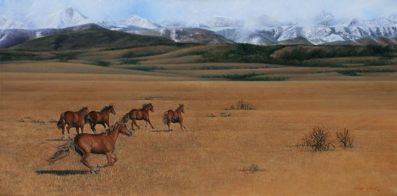 Cowboy Trail painted by Wendy Palmer
